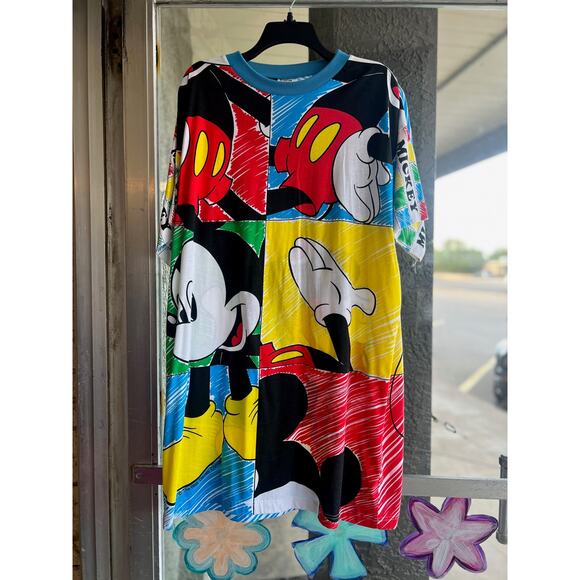 Vintage 1980's Mickey Mouse T-shirt Nightgown one size - Picture 1 of 3